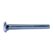 MIDWEST FASTENER 1/2"-13 x 5-1/2" Zinc Plated Grade 2 / A307 Steel Coarse Thread Carriage Bolts 25PK 01148